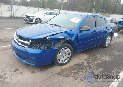 2013 Dodge Avenger Se V6 z USA, uszkodzony, nr VIN 1C3CDZAG1DN771842